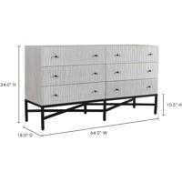 Moe's Home Collection VE-1080-18 Faceout White Dresser alternative photo thumbnail