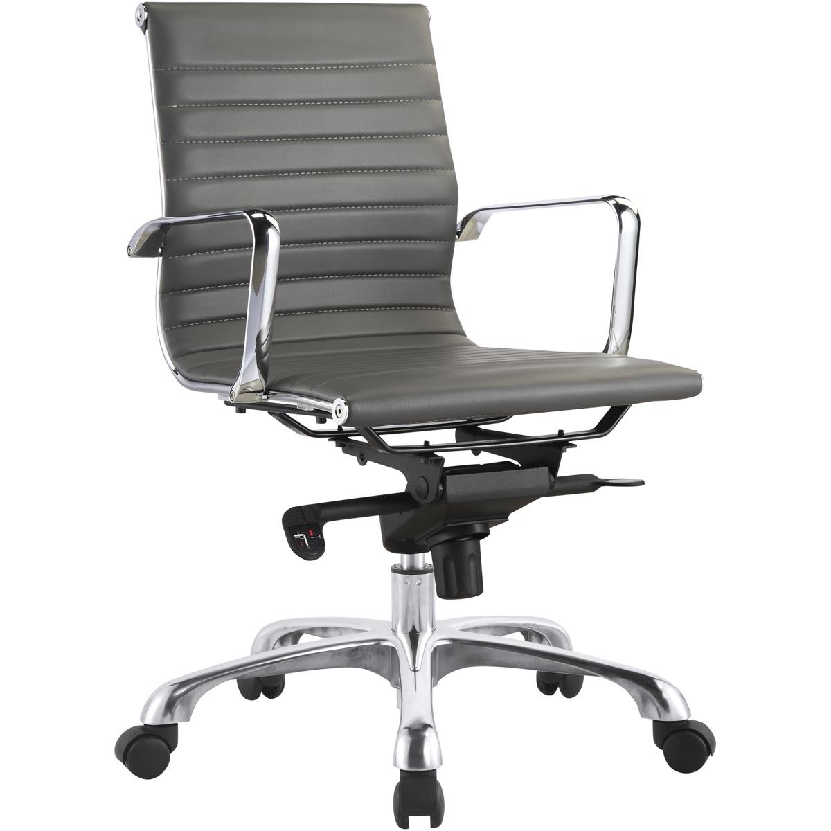 Moe's Home Collection ZM-1002-29 Omega Grey Office Chair in Light Grey ...