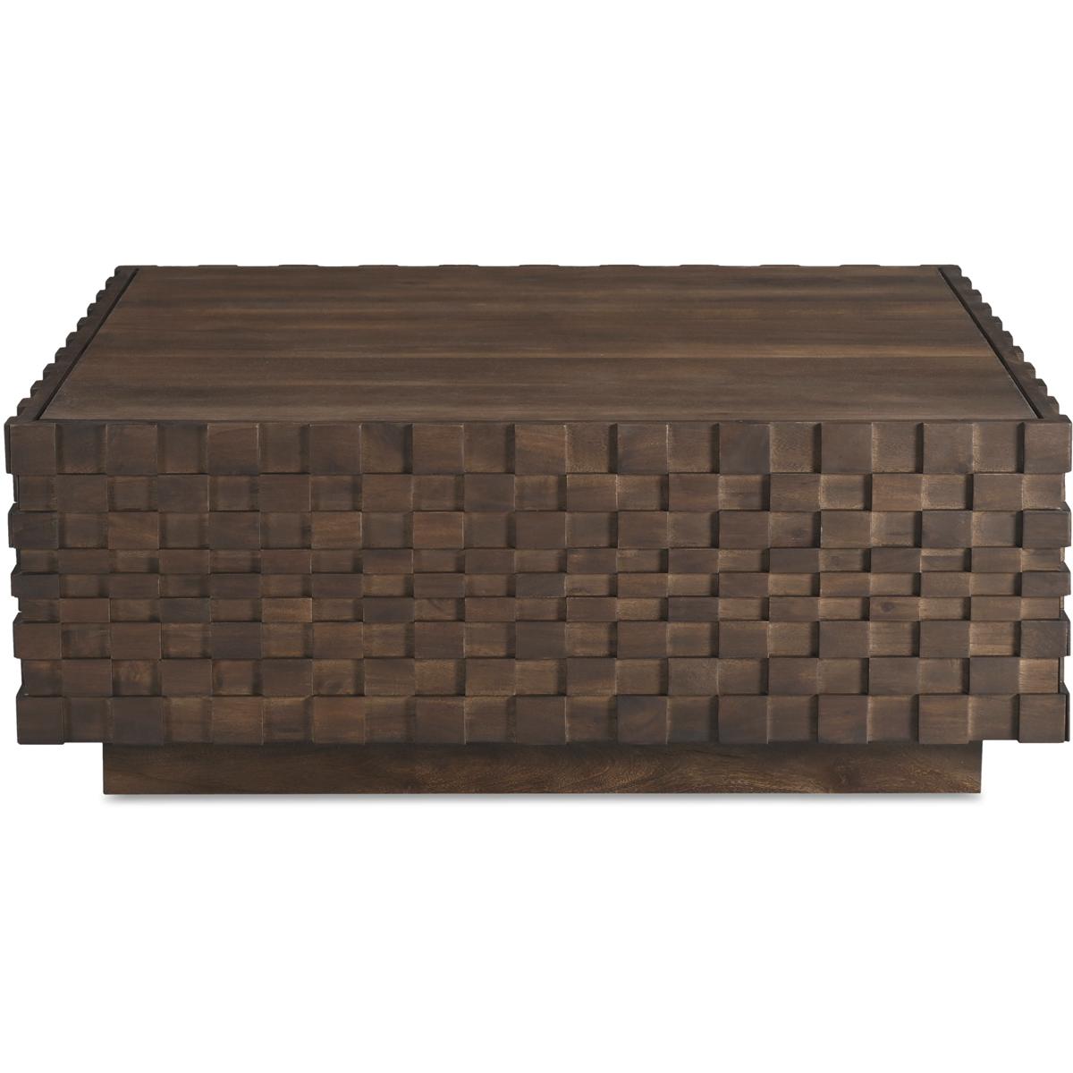 Moe's Home Collection BB-1018-03 Easton 42 X 42 inch Brown Storage Coffee Table
