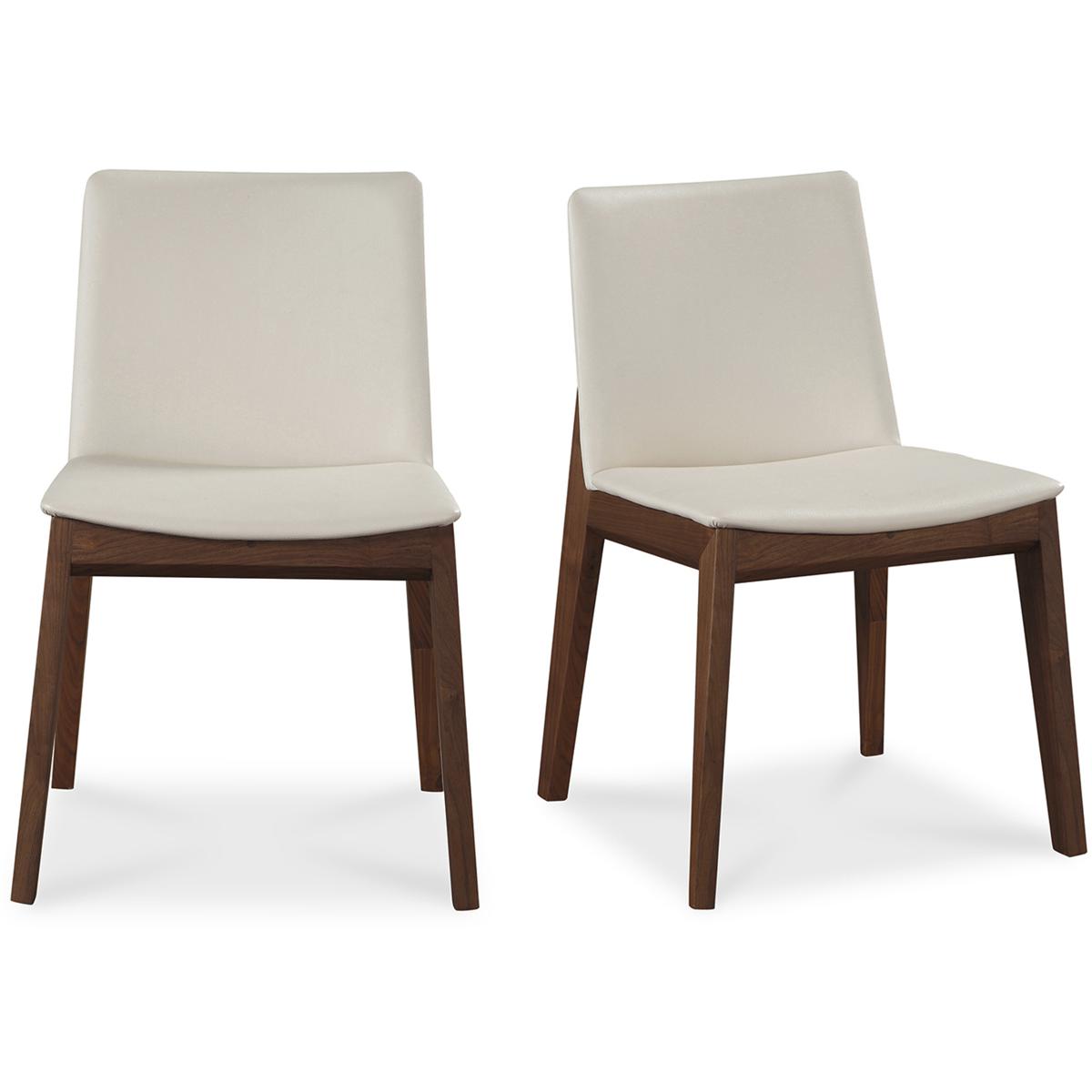 Lighting New York R-BC-1016-05 Moe's Home Collection Deco White Dining Chair, Set of 2 BC-1016-05 - Open Box