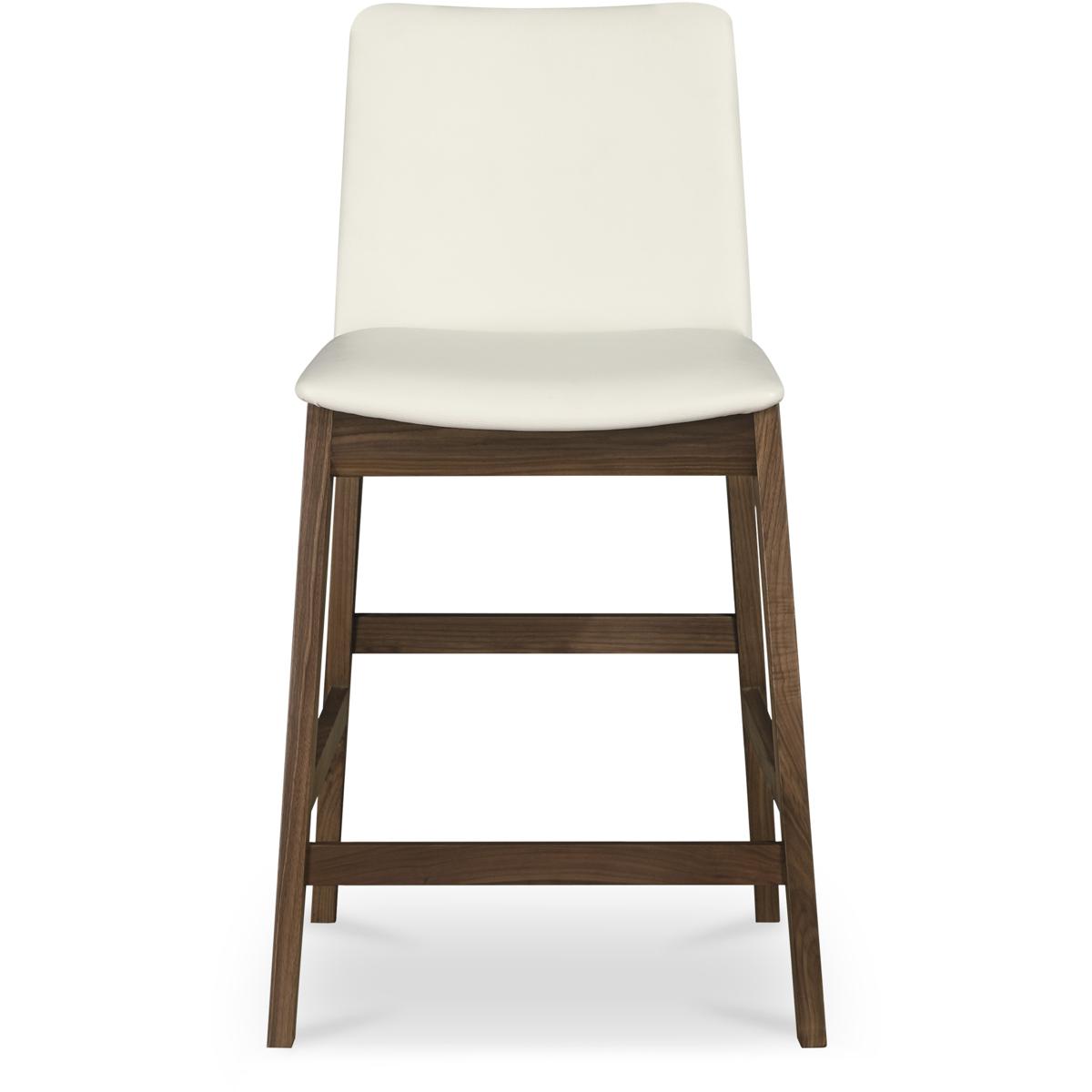 Moe's Home Collection BC-1137-05 Deco 38.9 inch White Counter Stool