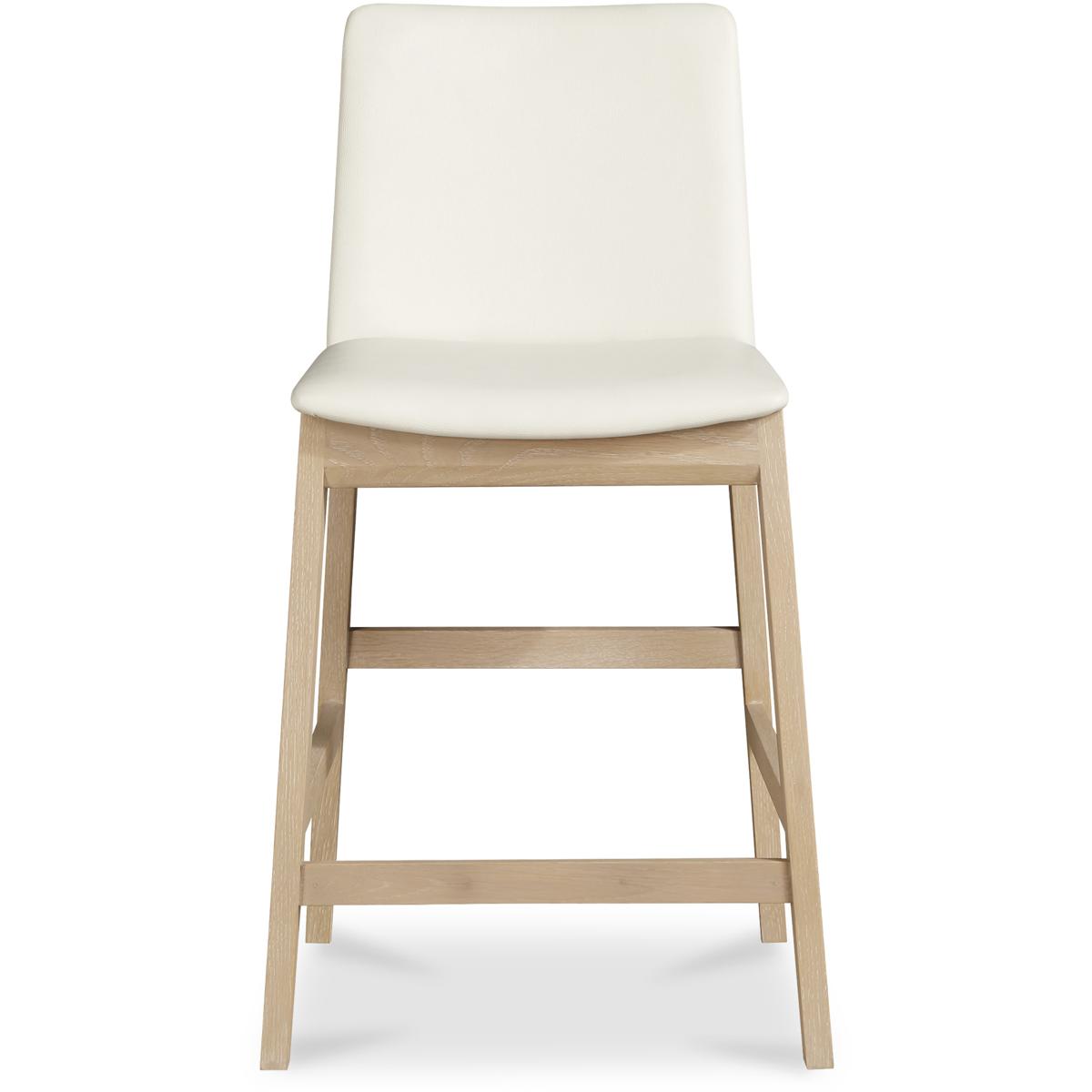 Moe's Home Collection BC-1138-05 Deco 38.9 inch White Counter Stool