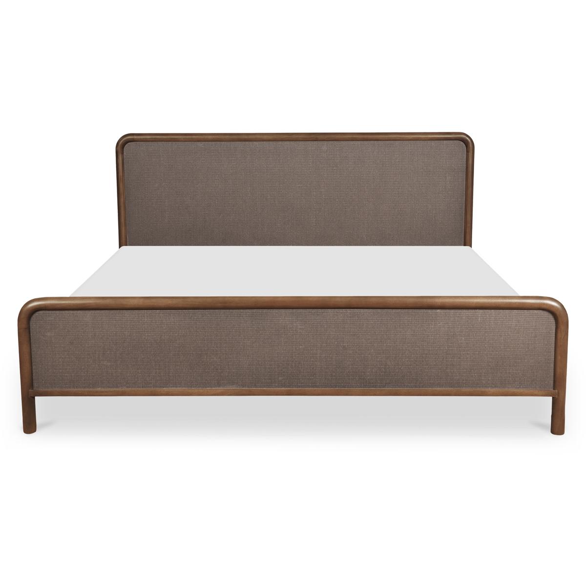 Moe's Home Collection BZ-1146-03-0 Rye Brown Bed, King