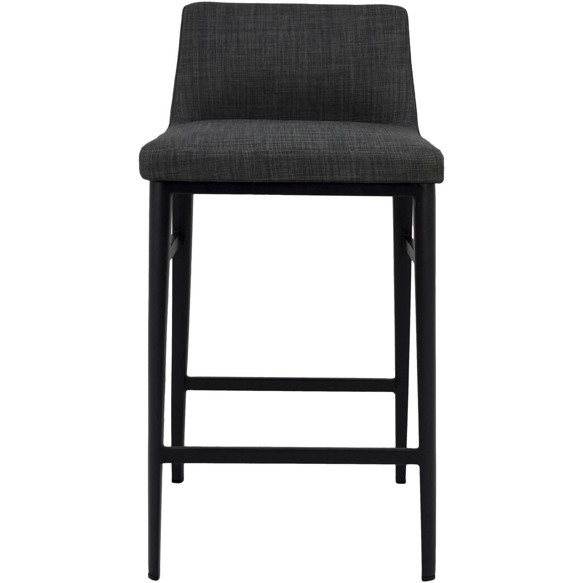 Moe's Home Collection EJ-1031-07 Baron 34 inch EJ Charcoal Grey Counter Stool