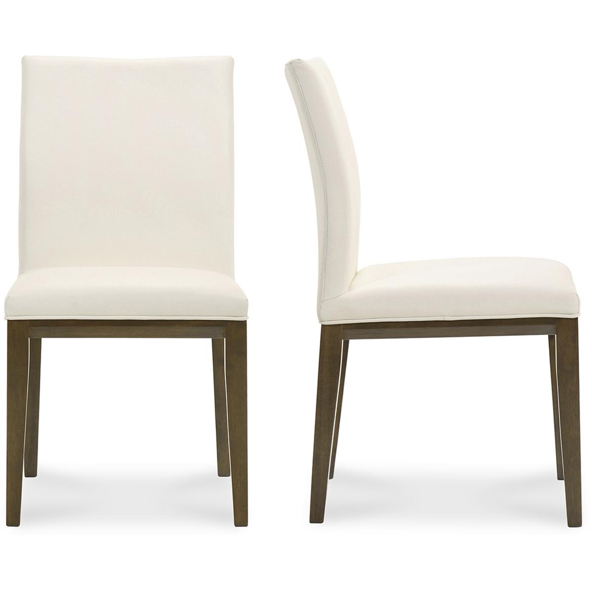Moe's Home Collection EQ-1011-18 Frankie EQ White Dining Chair, Set of 2