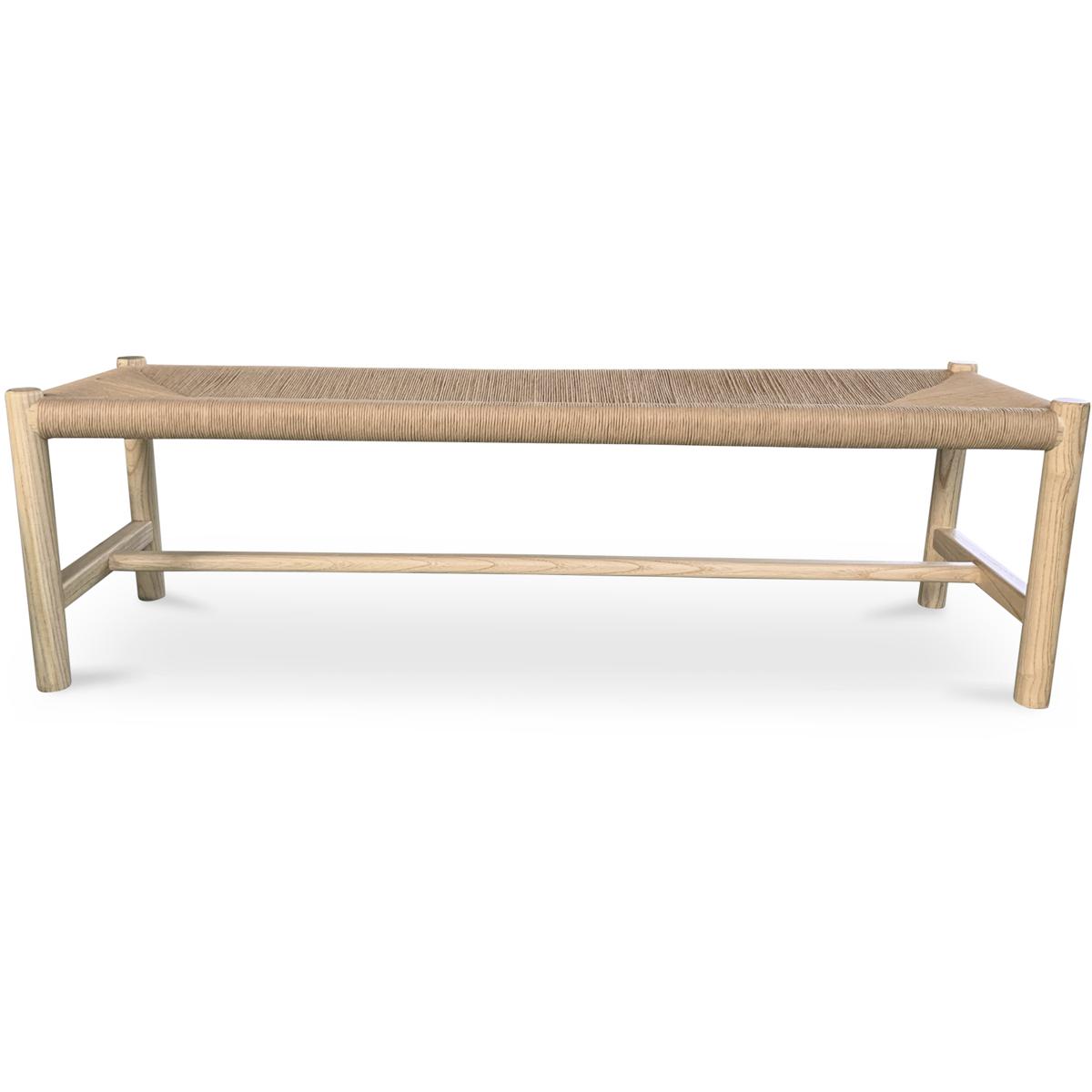 Moe's Home Collection FG-1028-24 Hawthorn Natural Bench, Large