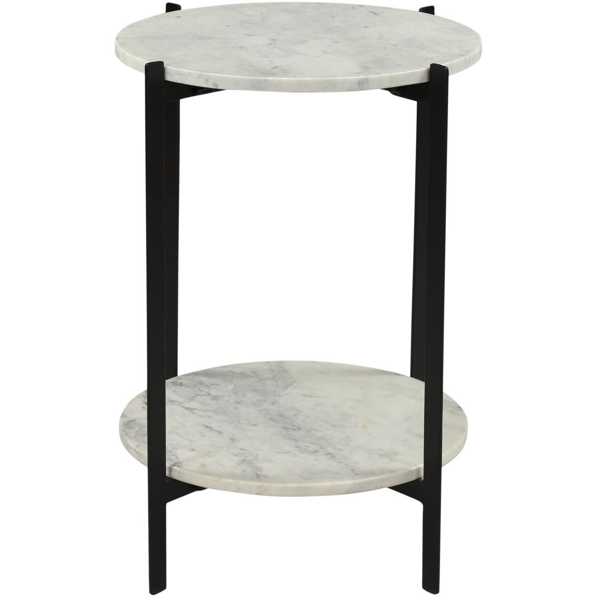Moe's Home Collection IK-1018-18 Melanie 24 X 18 inch White Accent Table