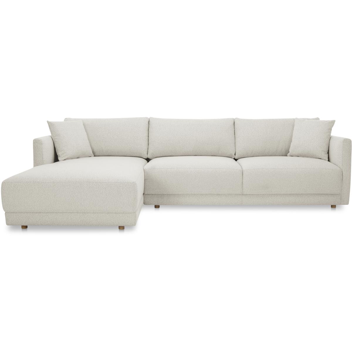 Moe's Home Collection JM-1027-05-L-0 Bryn Beige Sectional in Left, Left