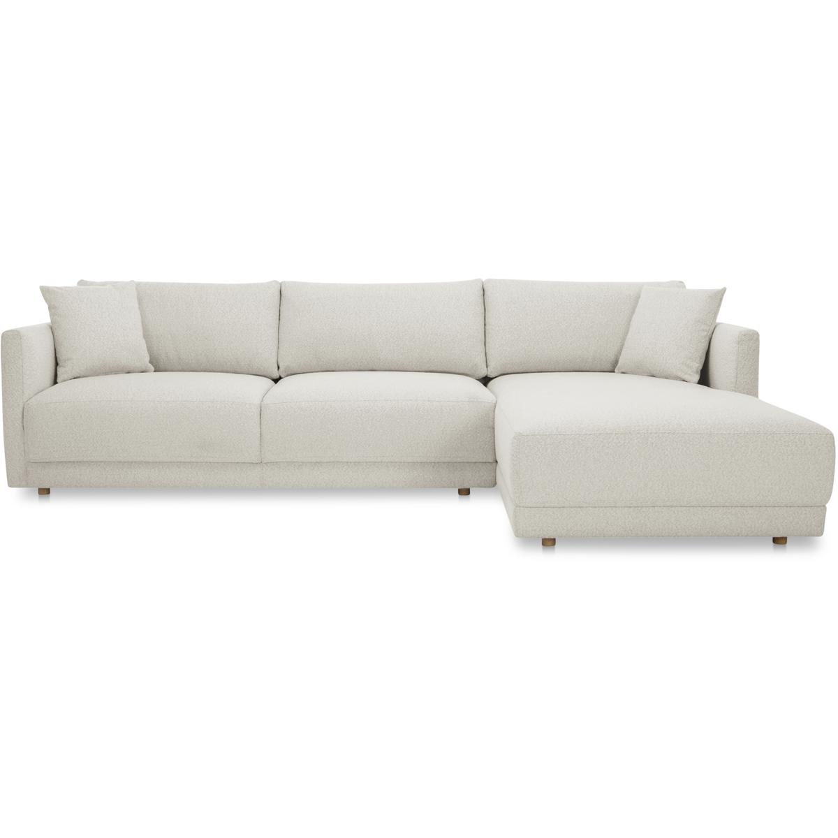 Moe's Home Collection JM-1027-05-R-0 Bryn Beige Sectional in Right, Right