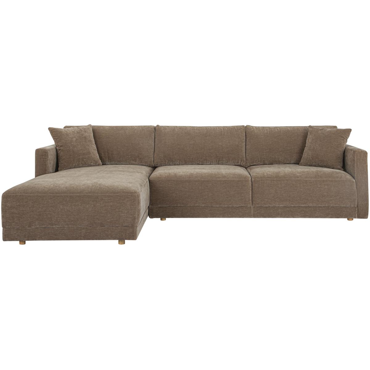 Moe's Home Collection JM-1027-21-L-0 Bryn Brown Sectional, Left