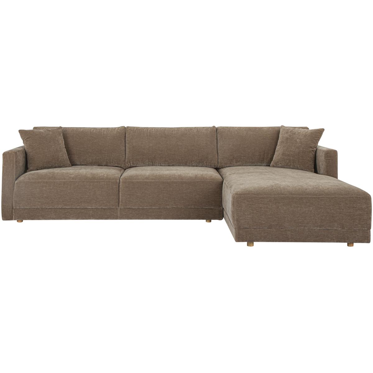 Moe's Home Collection JM-1027-21-R-0 Bryn Brown Sectional, Right