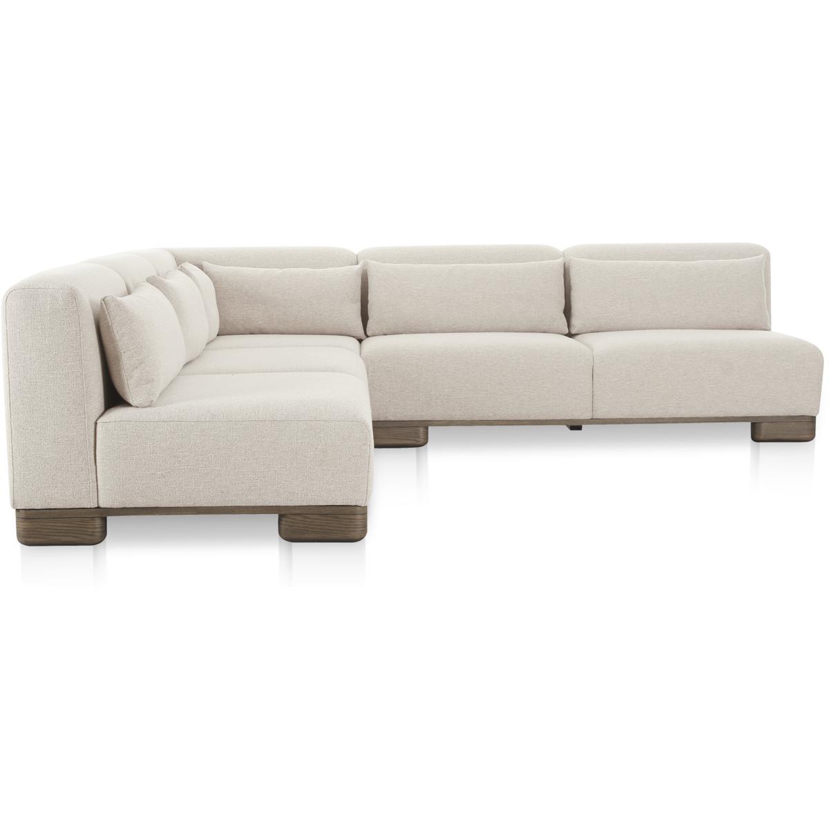 Moe's Home Collection OA-1050-34 June Beige Modular Sectional, Corner