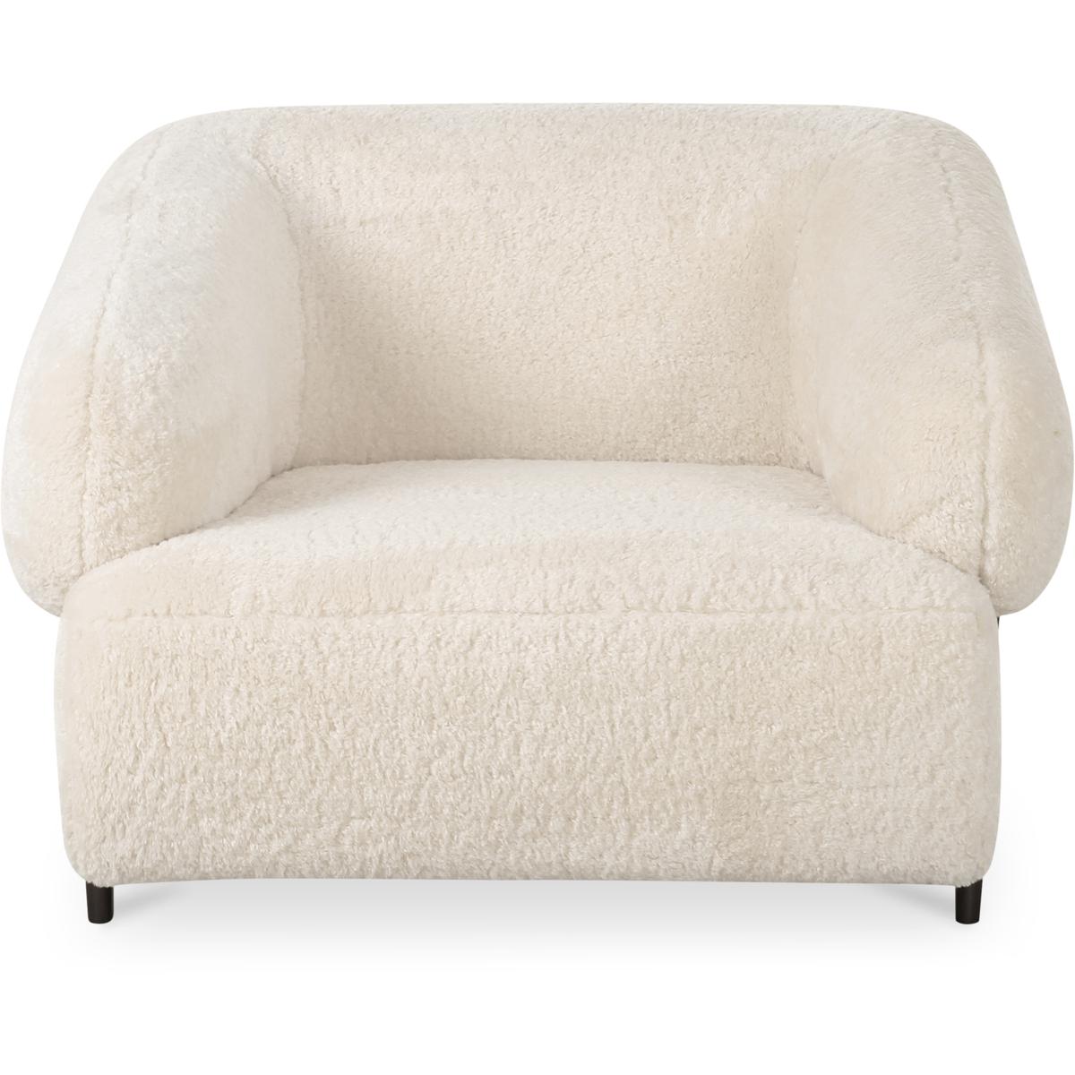 Moe's Home Collection OA-1061-05 Devlin White Lounge Chair