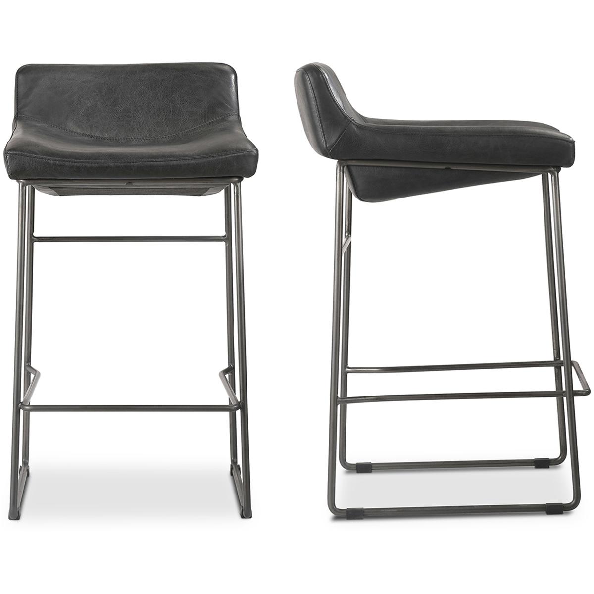 Moe's Home Collection PK-1106-02 Starlet 32 inch Black Counter Stool