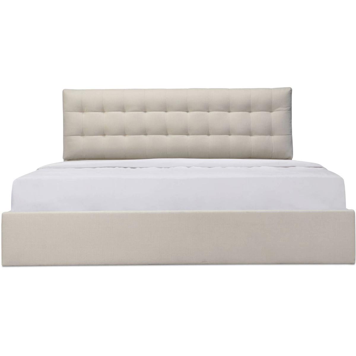 Moe's Home Collection RN-1154-05-0 Sebastion White Storage Bed, King