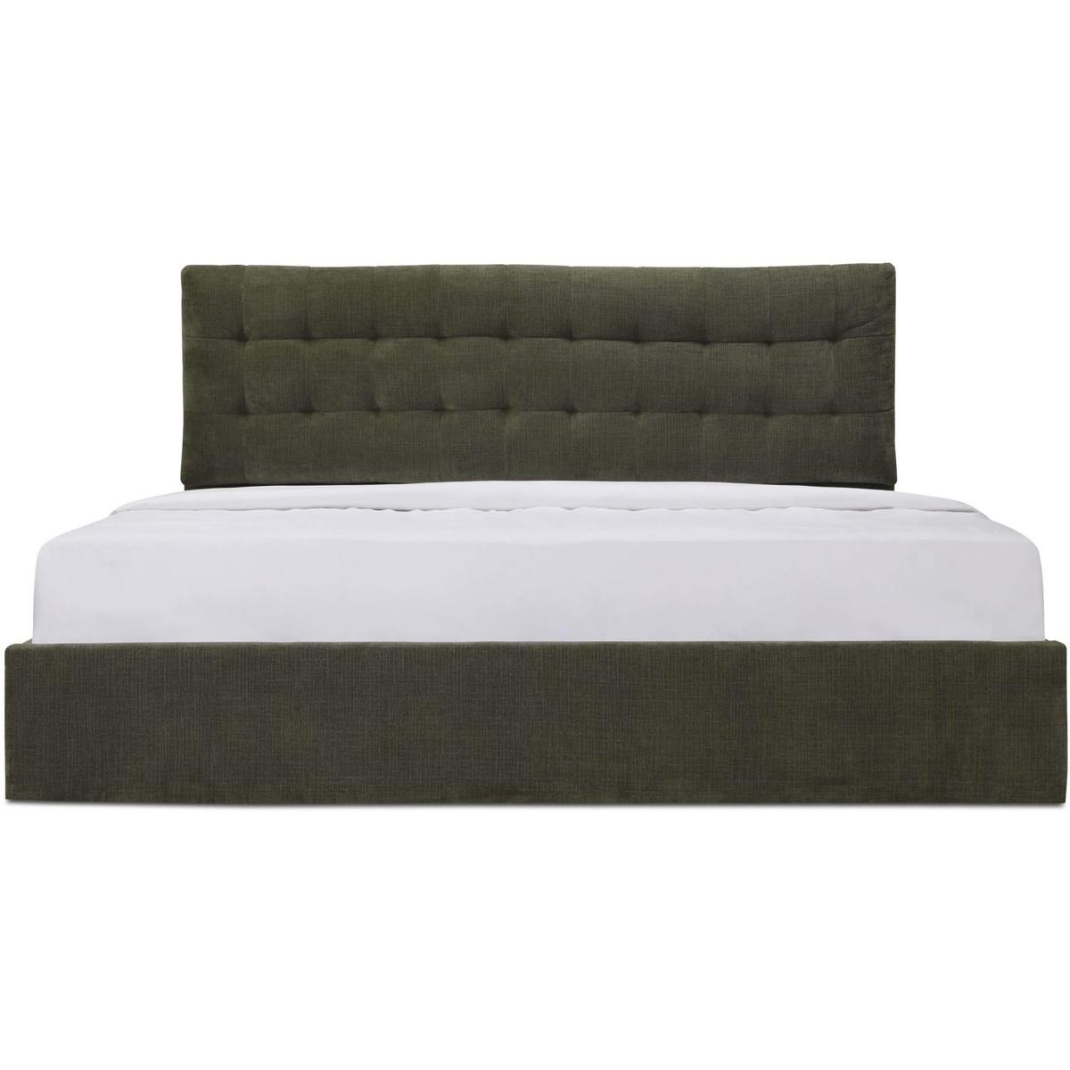 Moe's Home Collection RN-1155-27-0 Sebastion Green Storage Bed, Queen