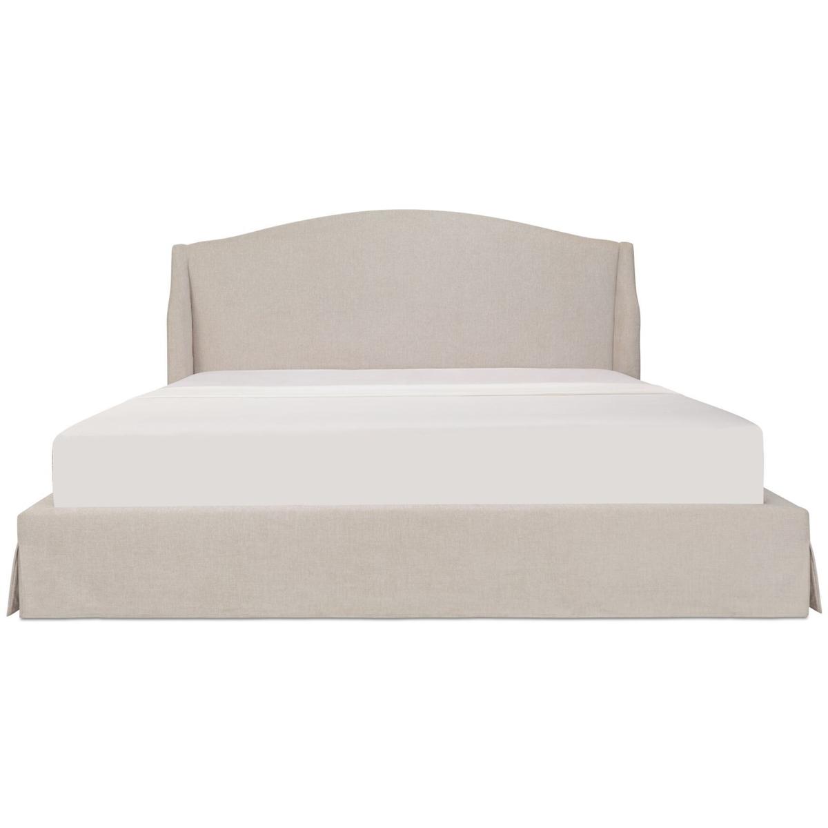 Kershaw Updated Traditional Cream Wingback Storage Bed - King