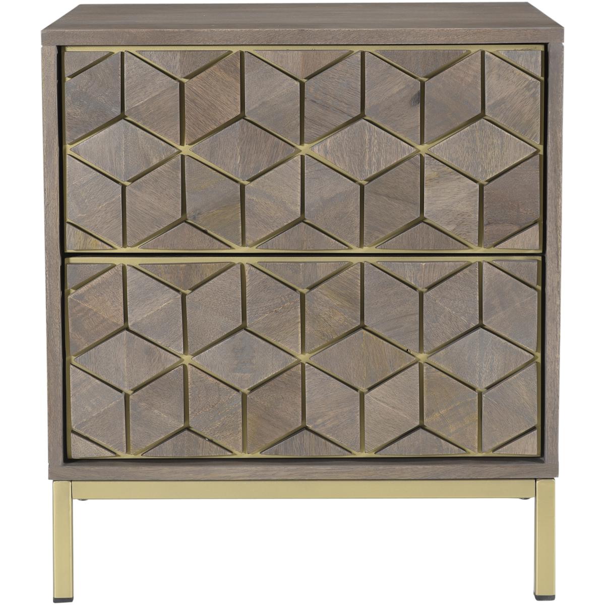 Moe's Home Collection RP-1017-29 Corolla 22 X 20 inch Grey Nightstand