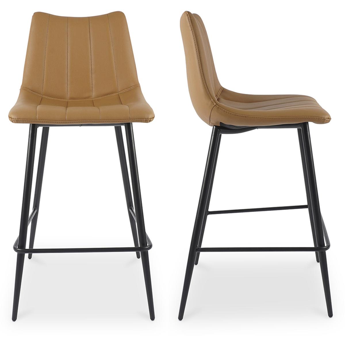 Moe's Home Collection UU-1002-21 Alibi 37 inch Tan Counter Stool, M2