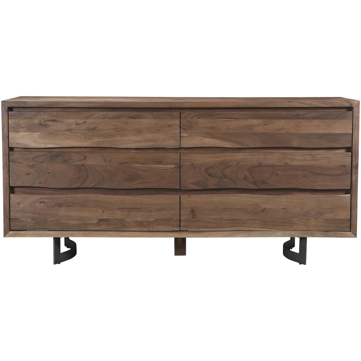 Bent Six-Drawer Dresser