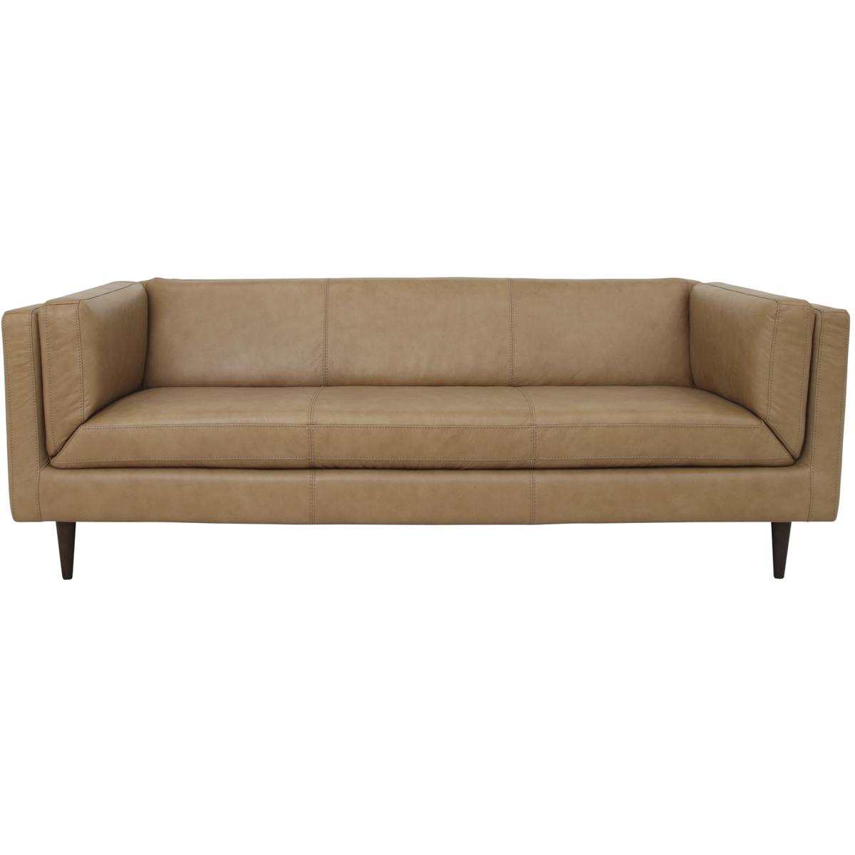 Moe's Home Collection XQ-1025-40 Woods XQ Tan Leather Sofa