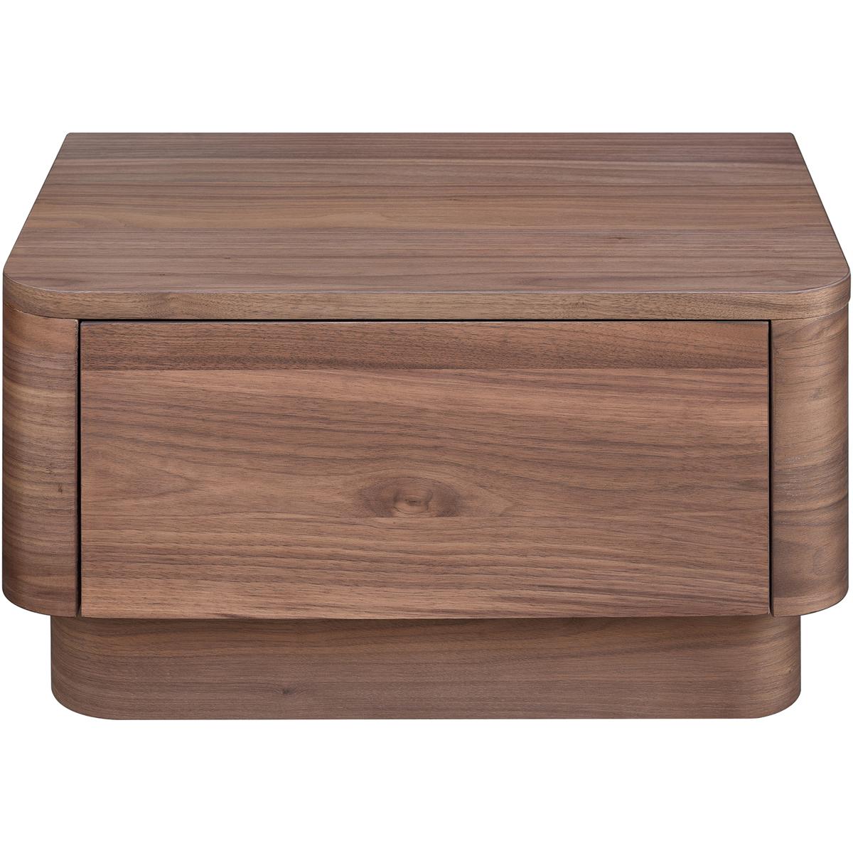 Moe's Home Collection YR-1001-03 Round Off 20 X 15 inch Brown Nightstand
