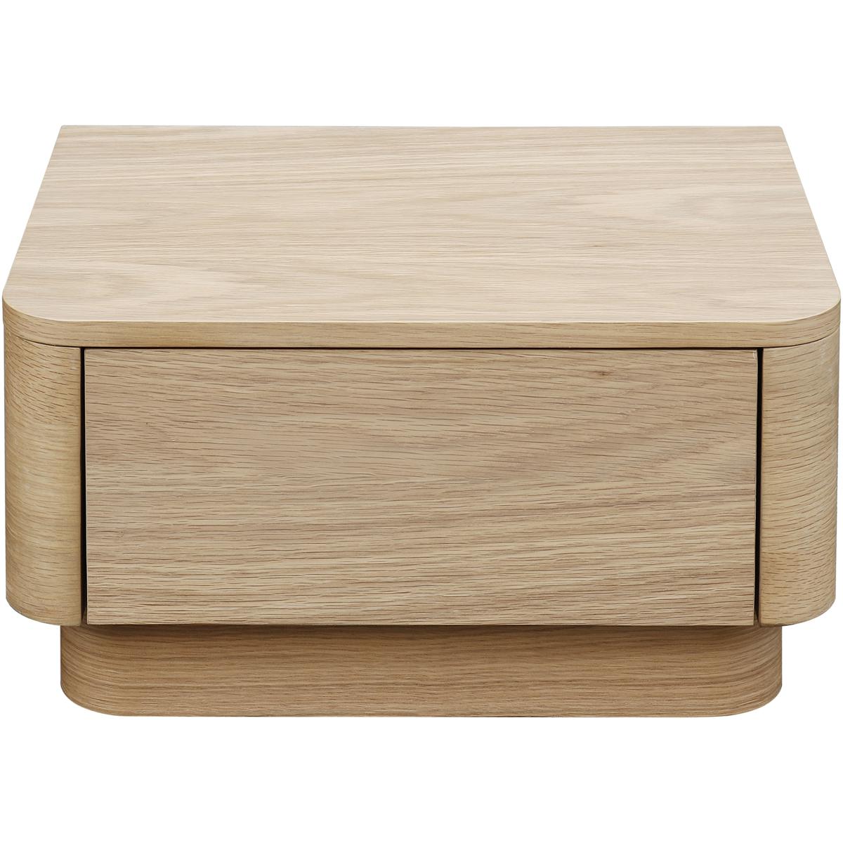 Moe's Home Collection YR-1001-21 Round Off 20 X 15 inch Light Oak Nightstand