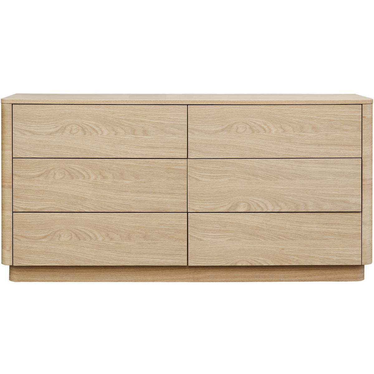 Moe's Home Collection YR-1003-21 Round Off Light Oak Dresser