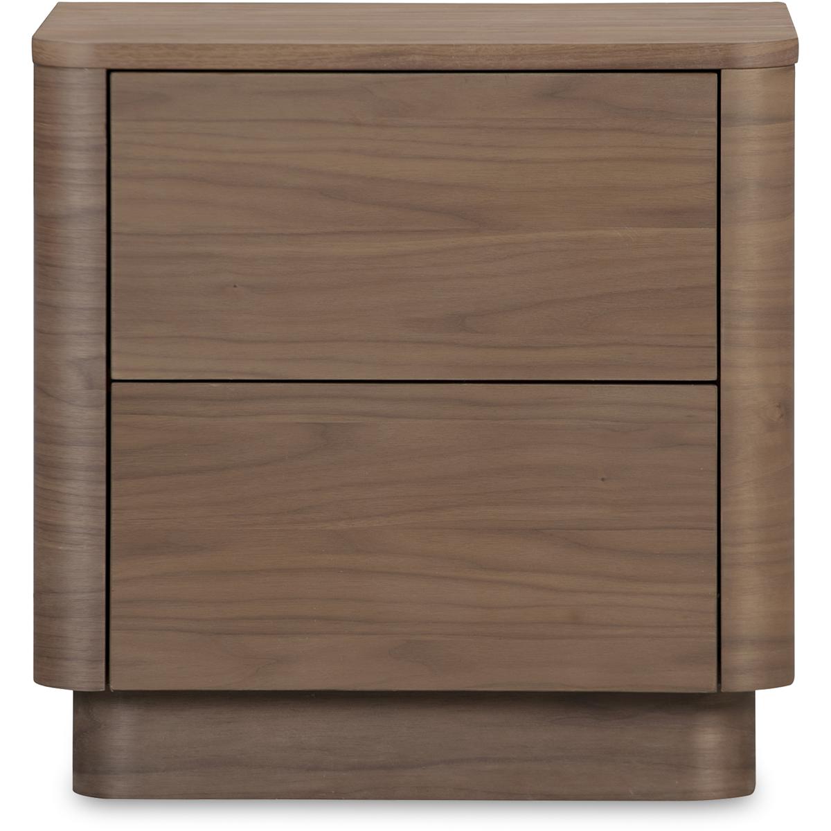 Moe's Home Collection YR-1013-03 Round Off 20 X 20 inch Brown Nightstand, Tall