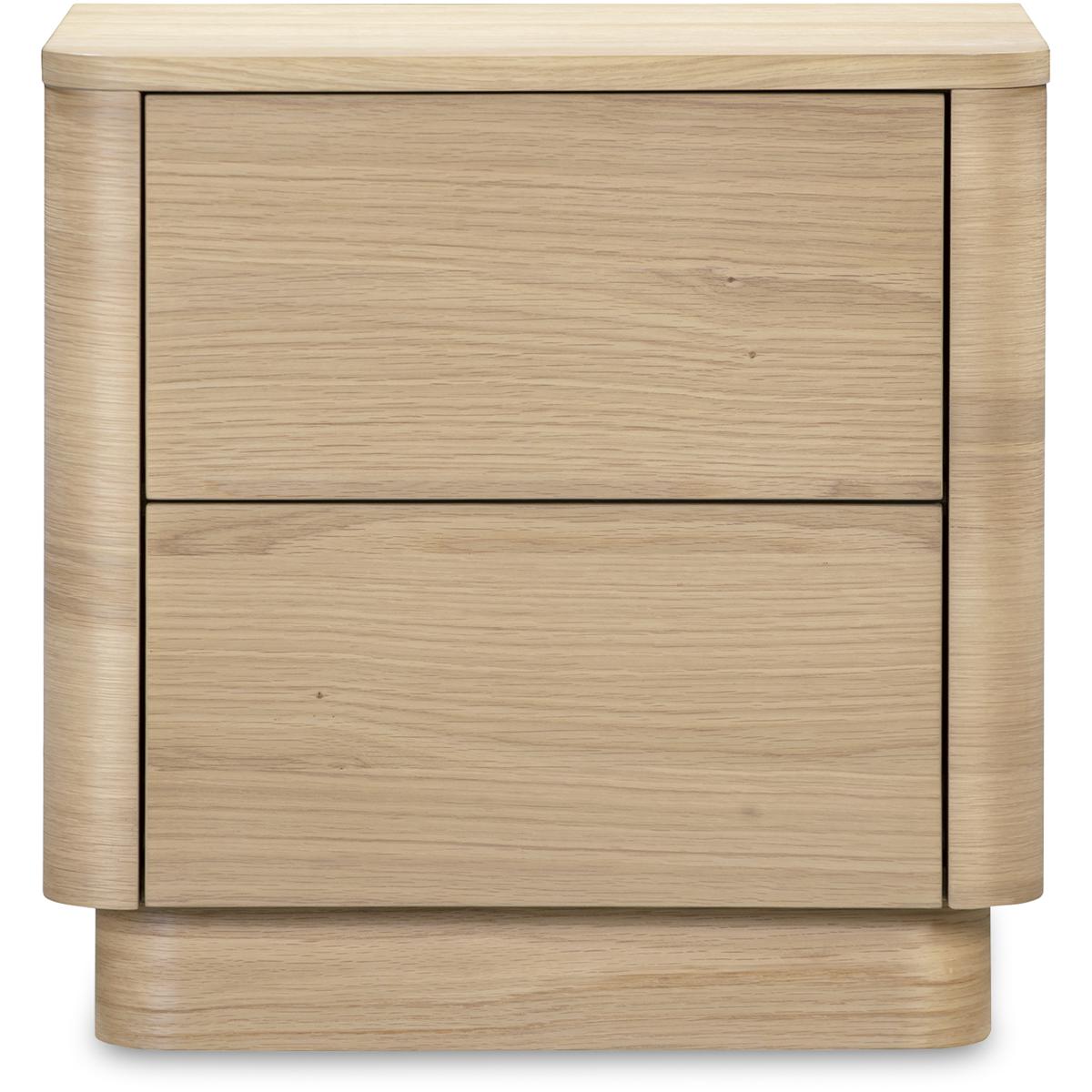 Moe's Home Collection YR-1013-24 Round Off 20 X 20 inch Natural Nightstand, Tall