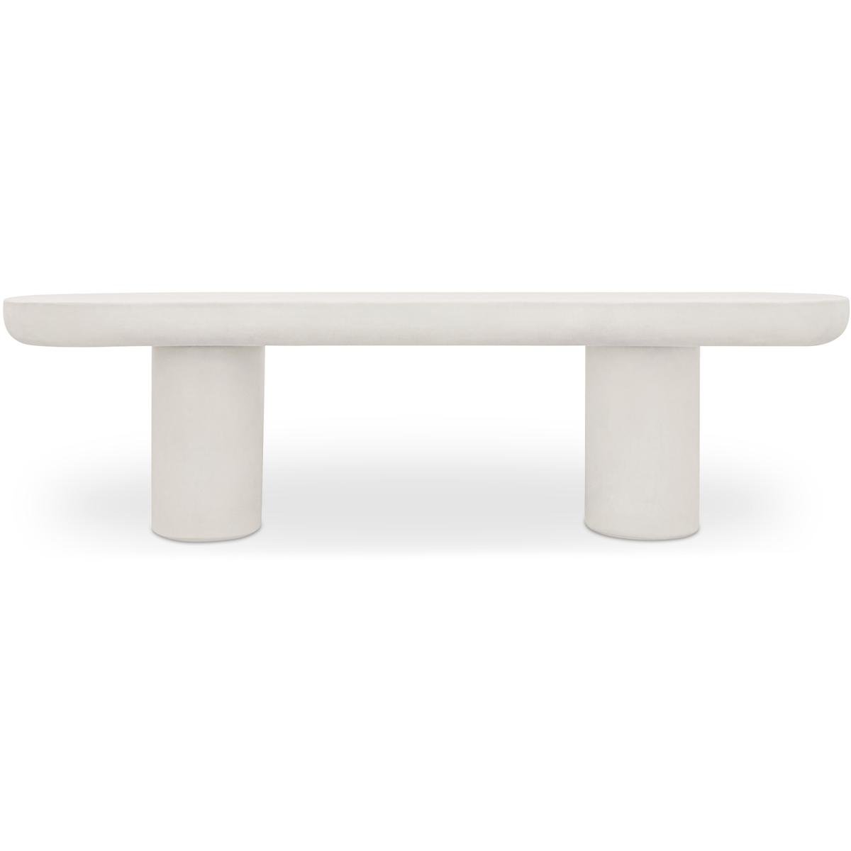 Moe's Home Collection ZT-1037-05-0 Rocca White Bench