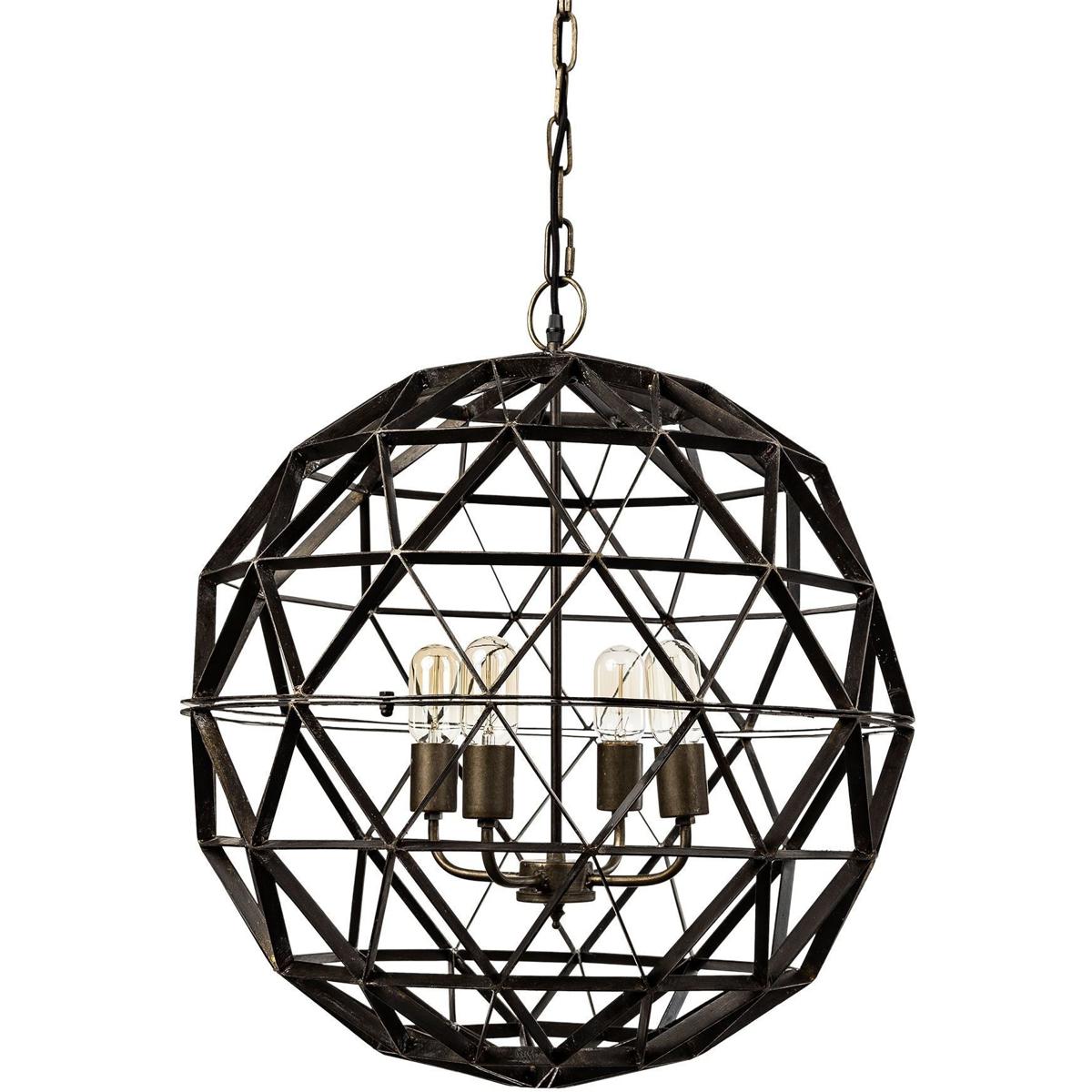 Mercana 67956 Dyson 225 inch Black Chandelier Ceiling Light
