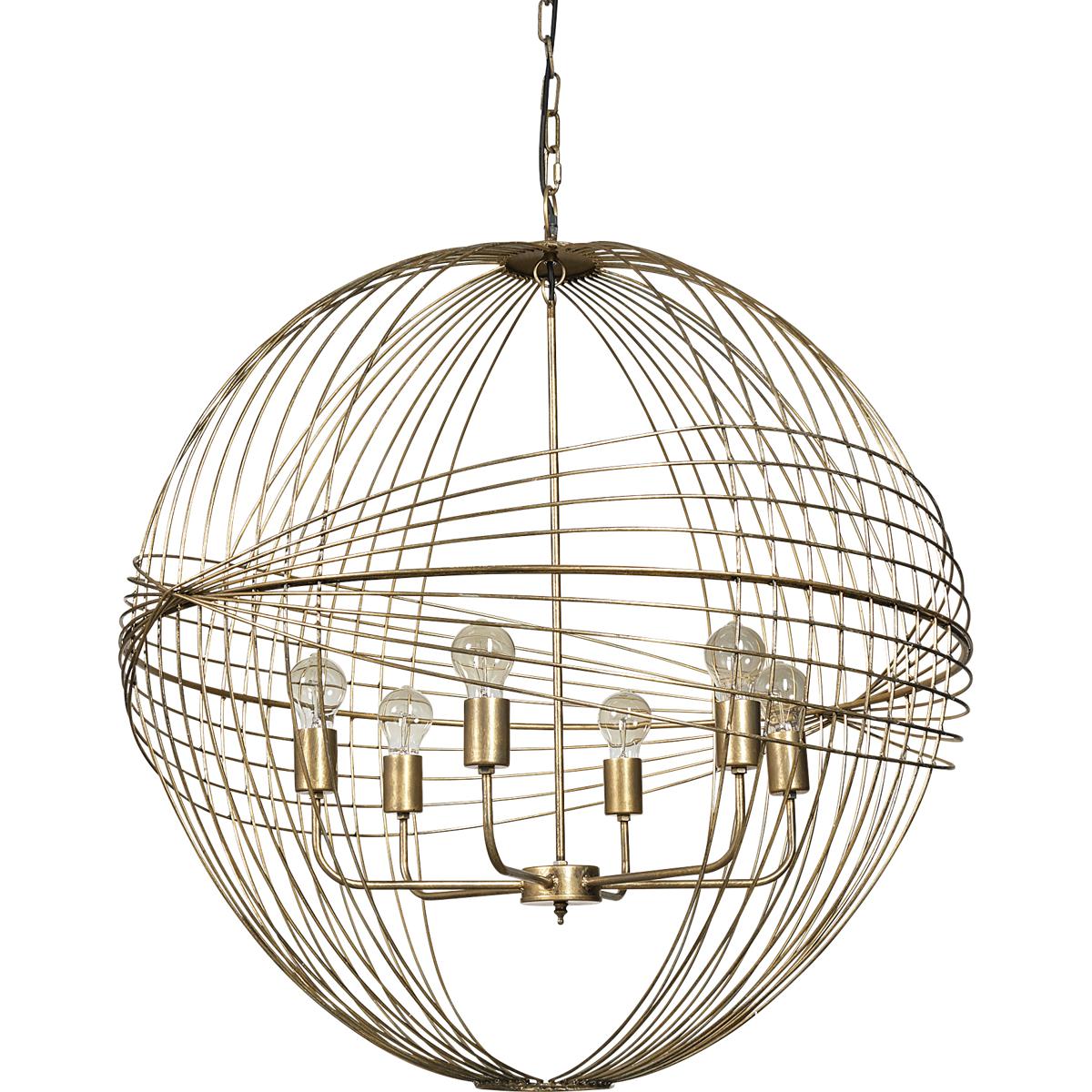 Mercana 68430 Chiron 36 inch Gold Chandelier Ceiling Light