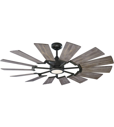 Monte Carlo Fans 14prr52agpd Prairie 52 Inch Aged Pewter With Light Grey Weathered Oak Blades Outdoor Ceiling Fan