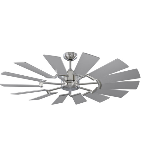 Monte Carlo Fans 14prr52bsd Prairie 52 Inch Brushed Steel With