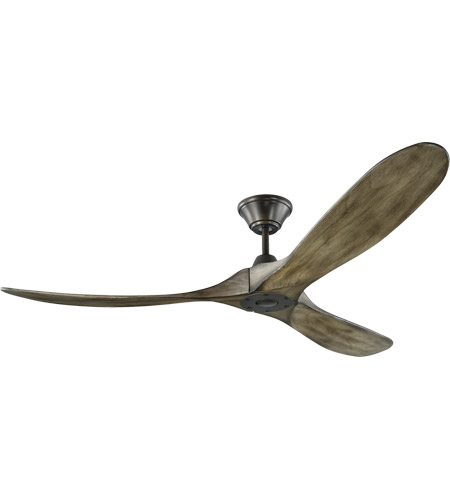 Monte Carlo Fans 3MAVR60AGP Maverick 60 inch Aged Pewter with Light Grey Weathered Oak Blades Indoor-Outdoor Ceiling Fan photo