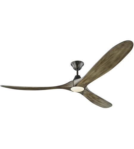 Monte Carlo Fans 3mavr70agpd Maverick Max Led 70 Inch Aged Pewter With Light Grey Weathered Oak Blades Indoor Ceiling Fan