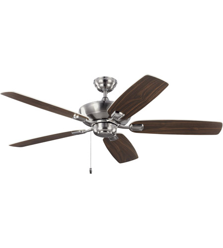 Monte Carlo Fans 5com52bs Colony Max 52 Inch Brushed Steel With Silver Blades Indoor Outdoor Ceiling Fan