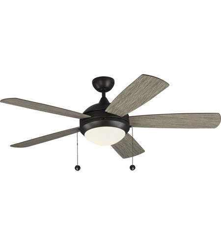 Monte Carlo Fans 5dic52agpd V1 Discus Classic 52 Inch Aged Pewter With Light Grey Weathered Oak Blades Indoor Ceiling Fan