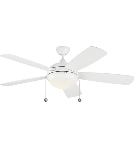 Monte Carlo Fans 5dic52whd V1 Discus Classic 52 Inch White Indoor Ceiling Fan