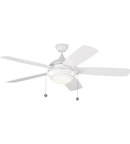 Monte Carlo Fans 5diw52whd Discus 52 Inch White Outdoor Ceiling Fan