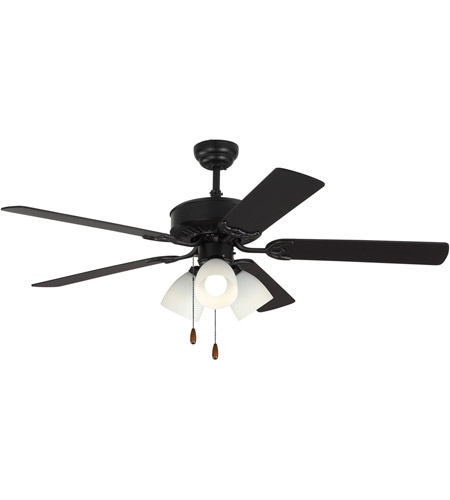 Monte Carlo Fans 5hv52bkf Haven 52 Inch Matte Black With Black