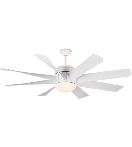 Monte Carlo Fans 8tnr56rzwd V1 Turbine 56 Inch Matte White Indoor Ceiling Fan