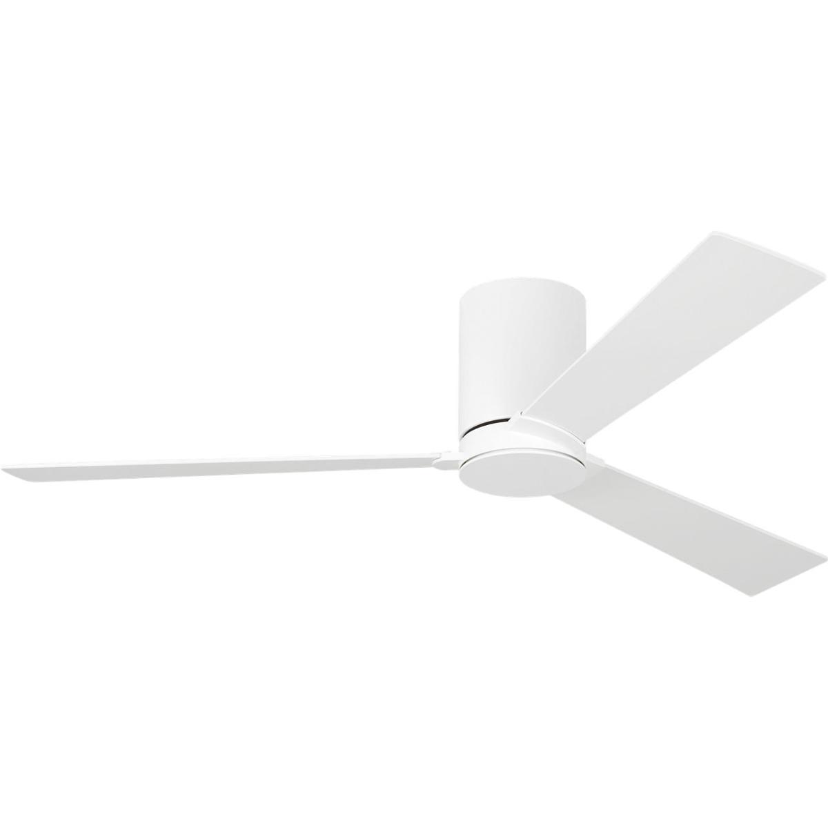 Visual Comfort Fan Collection 3RZHR52RZW Rozzen 52 inch Matte White Indoor/Outdoor Ceiling Fan