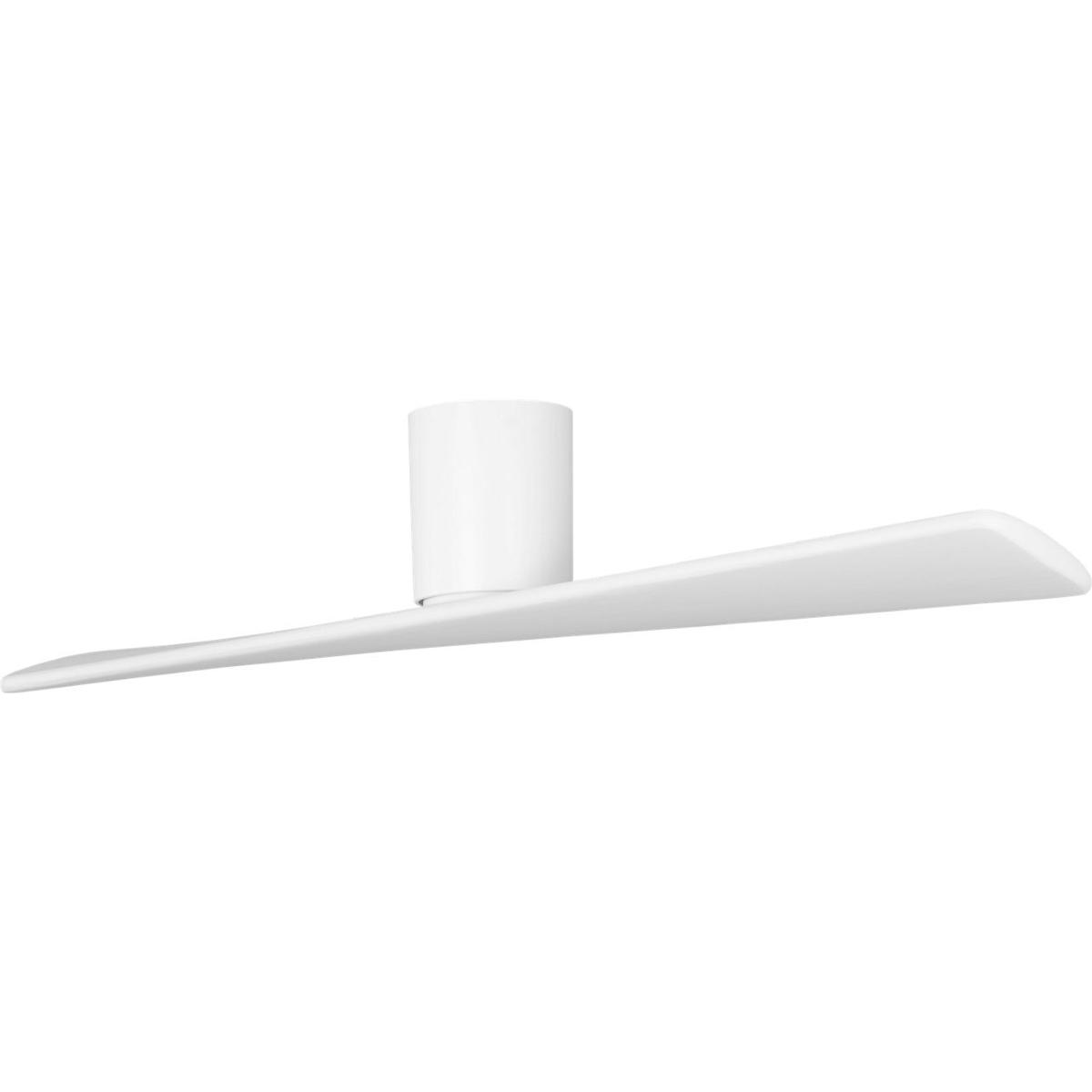 Visual Comfort Fan Collection 2PLSMH52RZW Plank 52 inch Matte White Indoor/Outdoor Smart Ceiling Fan