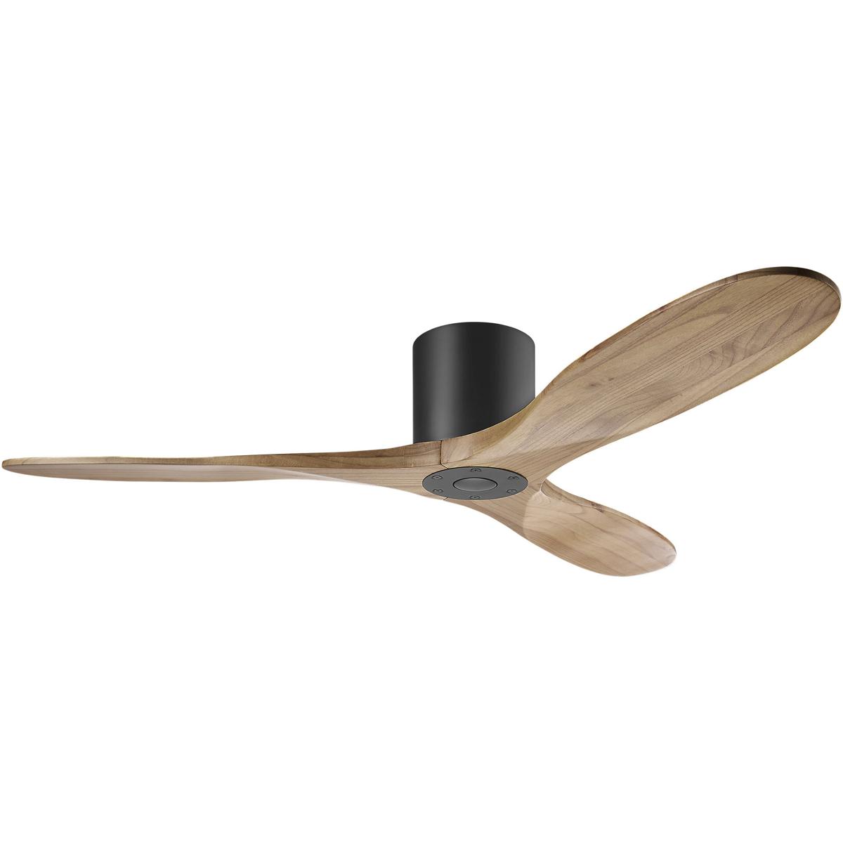 Visual Comfort Fan Collection 3MAVHSM52MBKNH Maverick 52 inch Matte Black with Natural Honey Blades Ceiling Fan