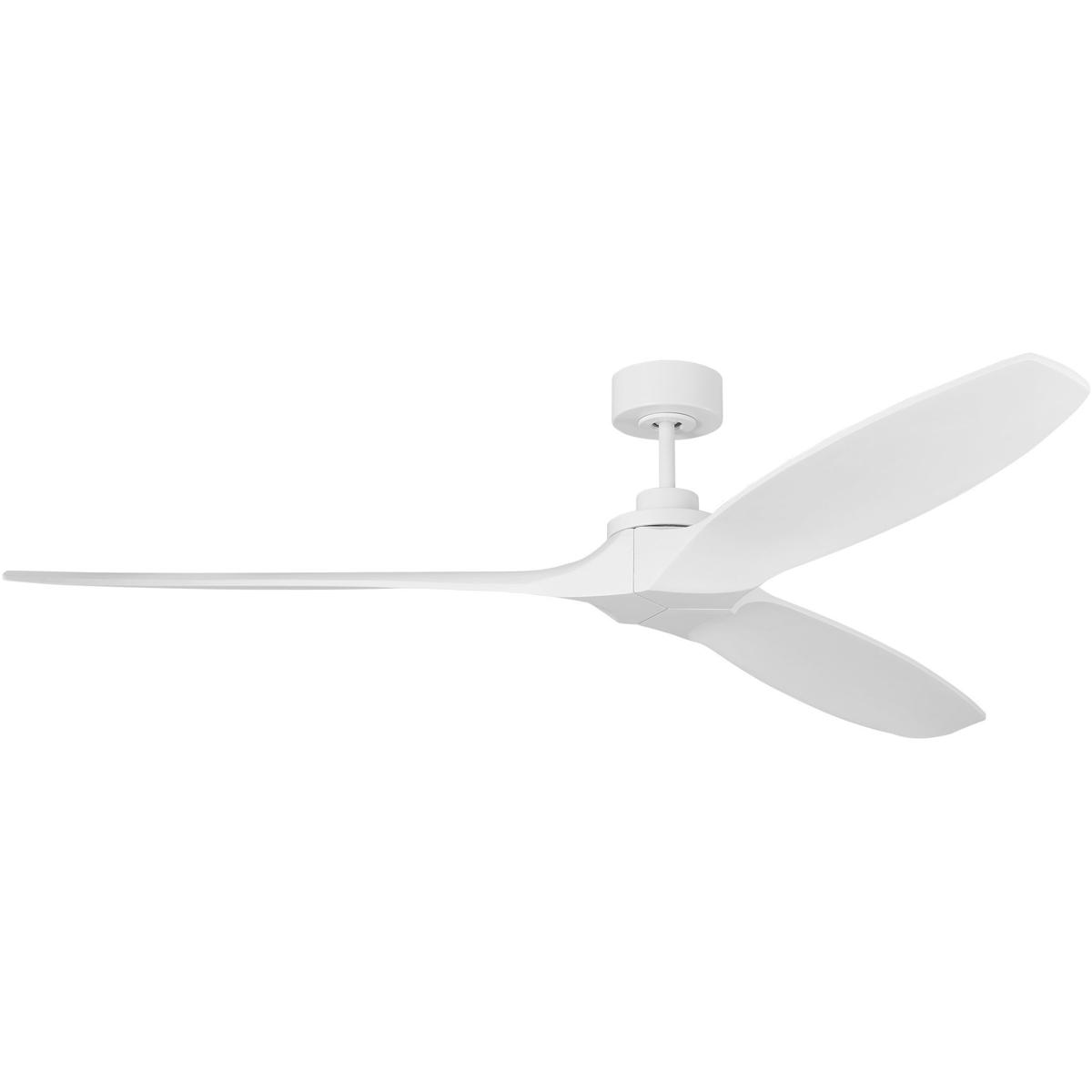 Visual Comfort Fan Collection 3CLNSM70RZW Collins 70 inch Matte White Smart Ceiling Fan