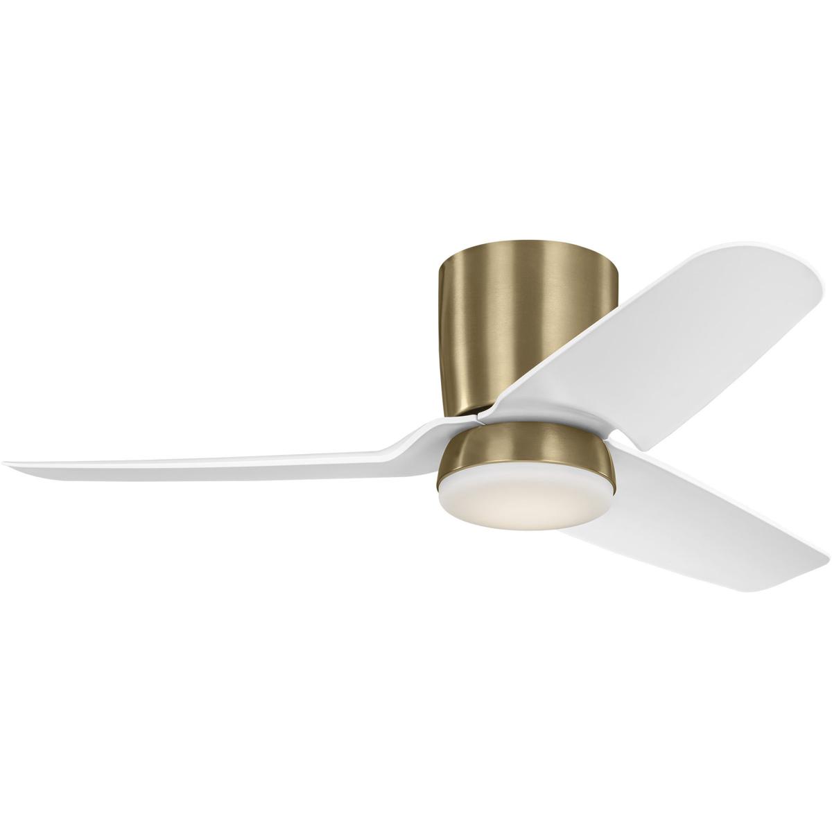 Visual Comfort Fan Collection 3CGHR44SBD Colgin 44 inch Satin Brass with Matte White ABS Blades Ceiling Fan