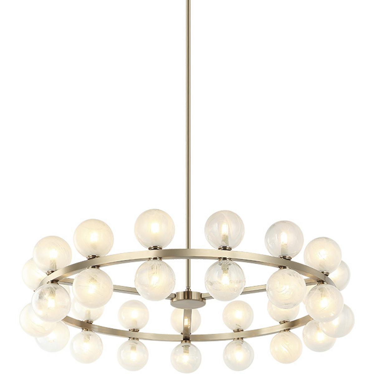 Matteo Lighting C30730CG Nimbus 30 Light 36 inch Champagne Gold Pendant Ceiling Light
