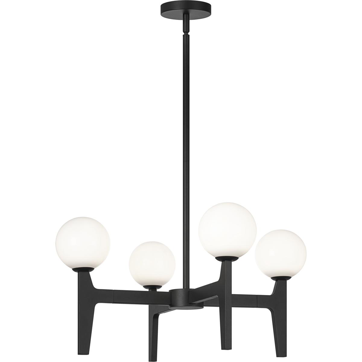 Matteo Lighting C34904MBOP Scriben LED 24 inch Matte Black Pendant Ceiling Light